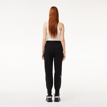  Lacoste Kadın Tapered Fit Siyah Eşofman Altı