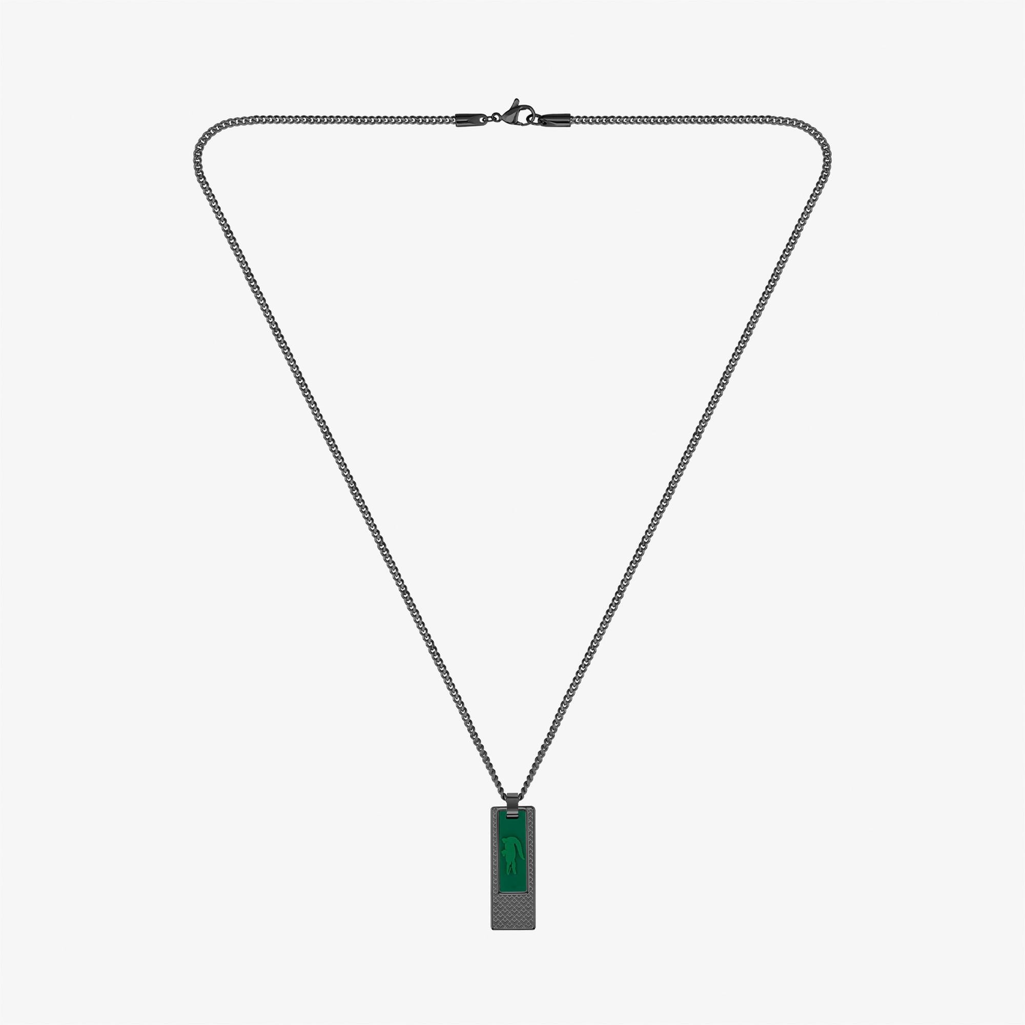 Lacoste Set & Match Erkek Siyah Kolye