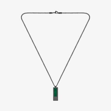  Lacoste Set & Match Erkek Siyah Kolye