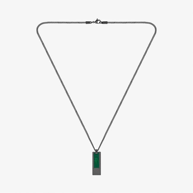  Lacoste Set & Match Erkek Siyah Kolye