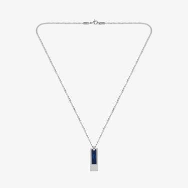  Lacoste Set & Match Erkek Gri Kolye