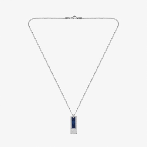  Lacoste Set & Match Erkek Gri Kolye