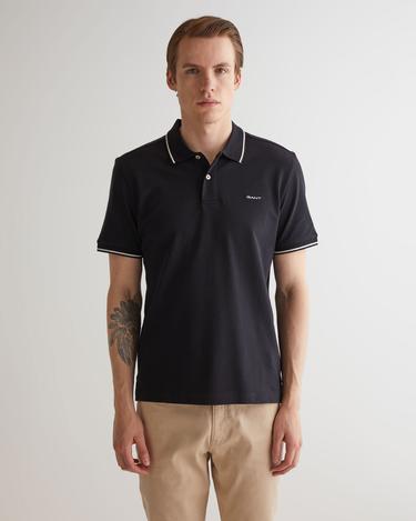  GANT Erkek Siyah Regular Fit Polo