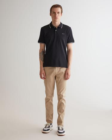  GANT Erkek Siyah Regular Fit Polo