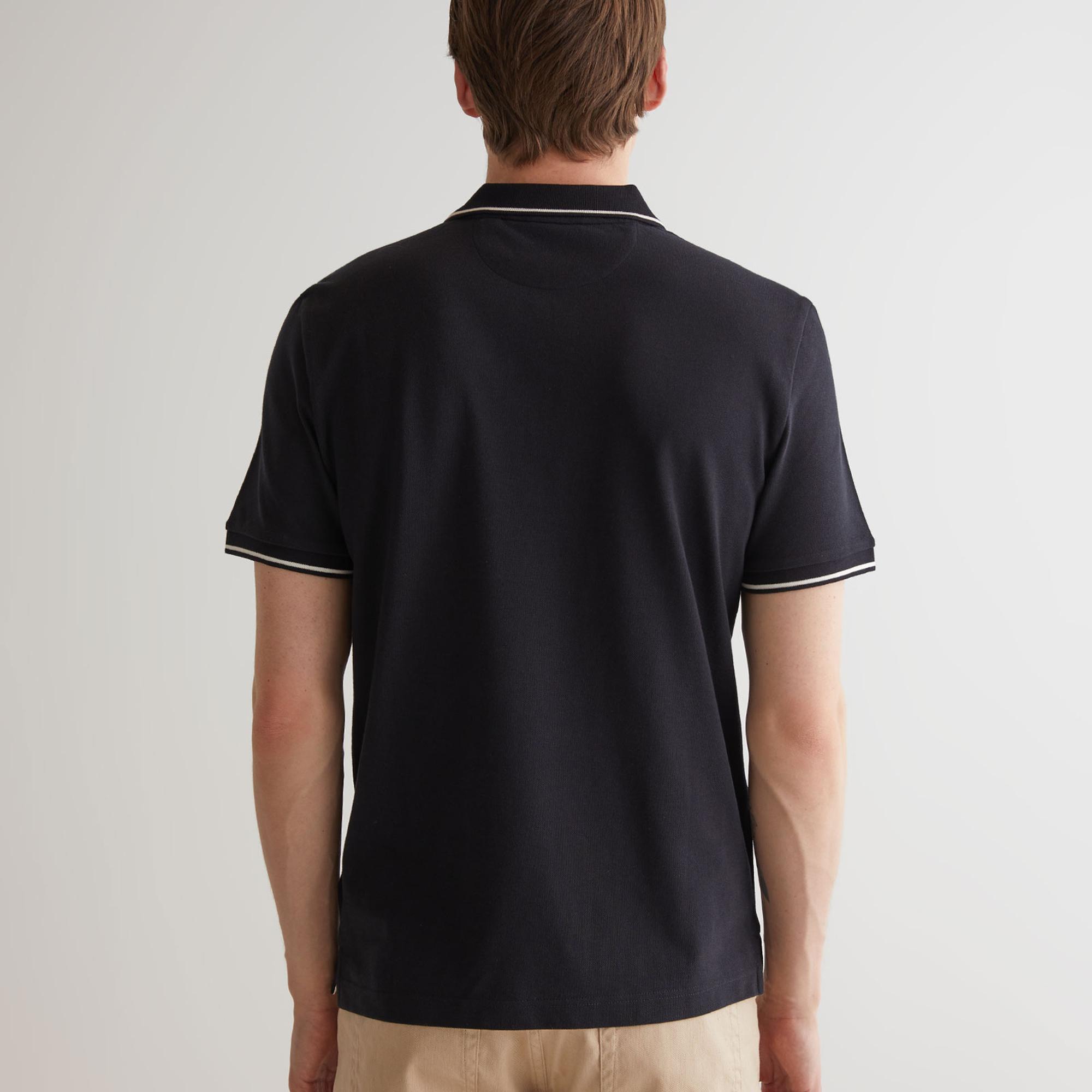 GANT Erkek Siyah Regular Fit Polo