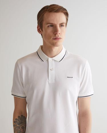  GANT Erkek Beyaz Regular Fit Polo