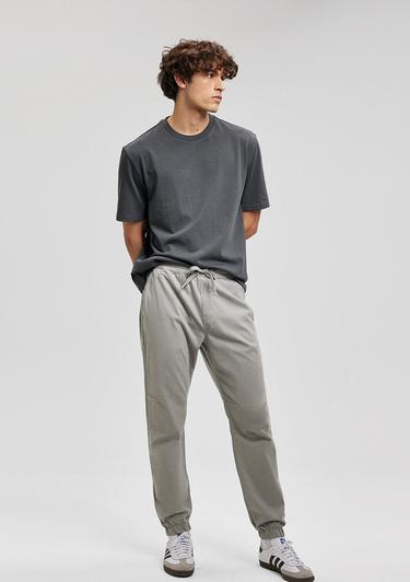  Mavi Beli Lastikli Açık Gri Pantolon 000169-81322