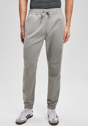  Mavi Beli Lastikli Açık Gri Pantolon 000169-81322