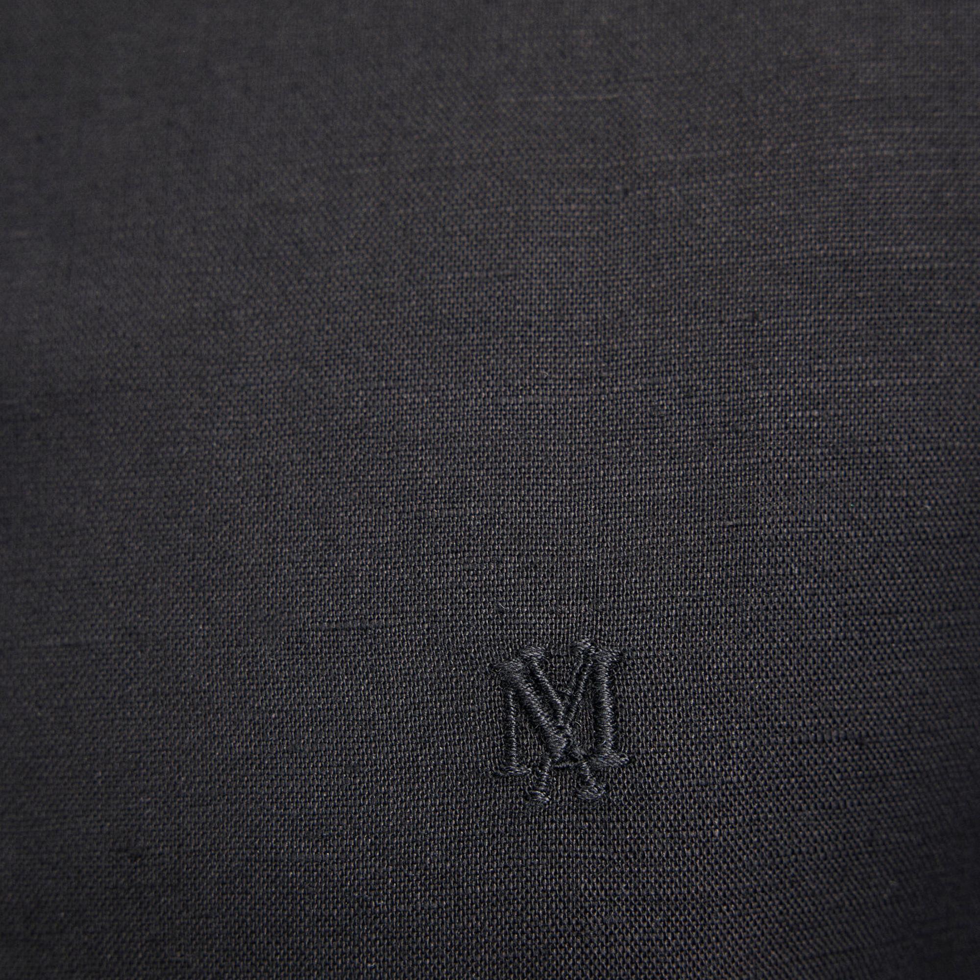 Mavi Keten Karışımlı Siyah Gömlek Regular Fit / Normal Kesim 0210781-900