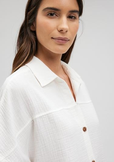  Mavi Beyaz Gömlek Loose Fit / Bol Rahat Kesim 1210758-70057