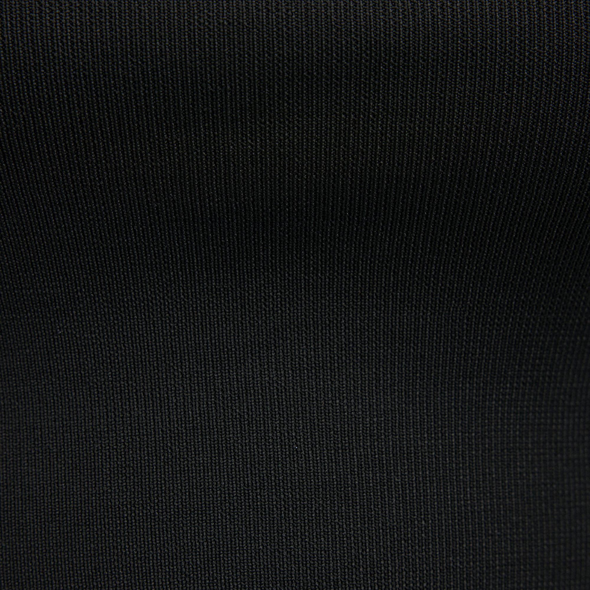 Mavi Straplez Siyah Triko Top Crop / Kısa Kesim 1710448-900