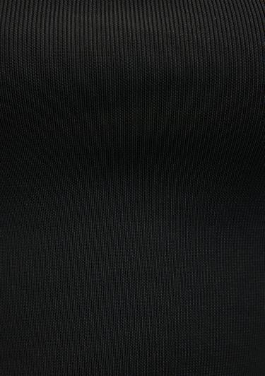  Mavi Straplez Siyah Triko Top Crop / Kısa Kesim 1710448-900