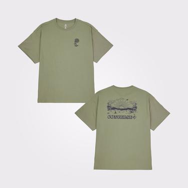 Converse Desert Festival Loose Fit Erkek Haki T-Shirt