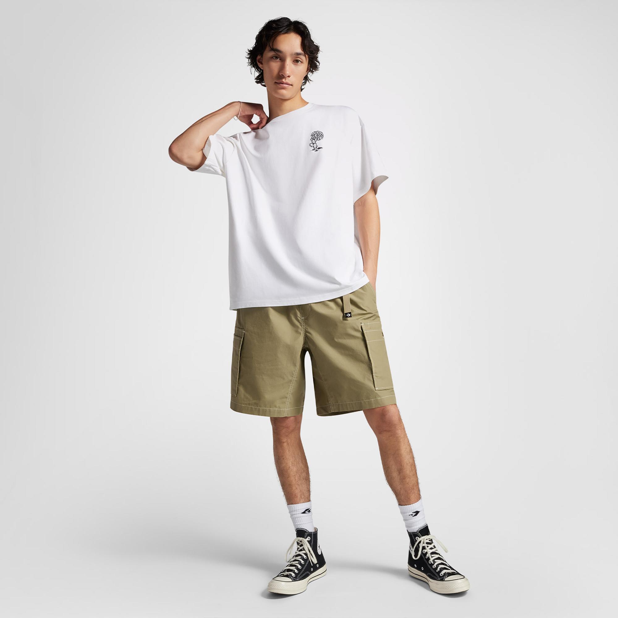 Converse Desert Festival Loose Fit Erkek Beyaz T-Shirt