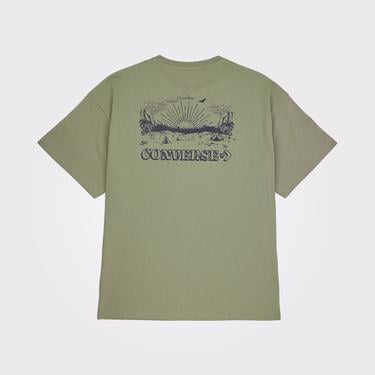  Converse Desert Festival Loose Fit Erkek Haki T-Shirt