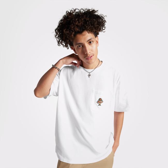  Converse Mushroom Oversized Fit Erkek Beyaz T-Shirt