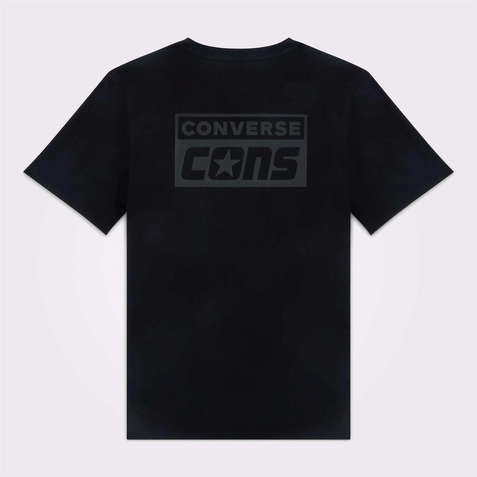 Converse Grafik Baskılı Erkek Siyah T-Shirt