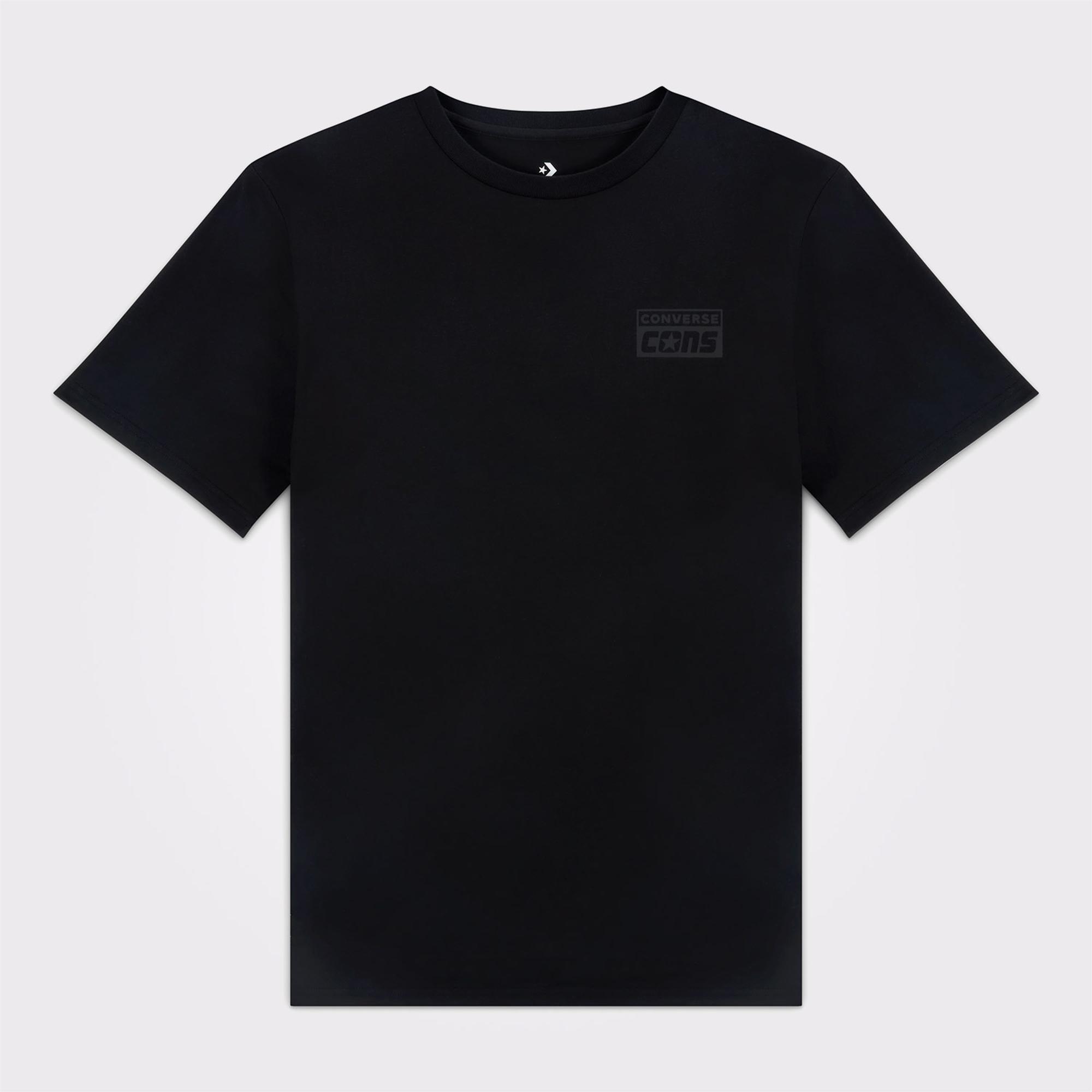 Converse Grafik Baskılı Erkek Siyah T-Shirt