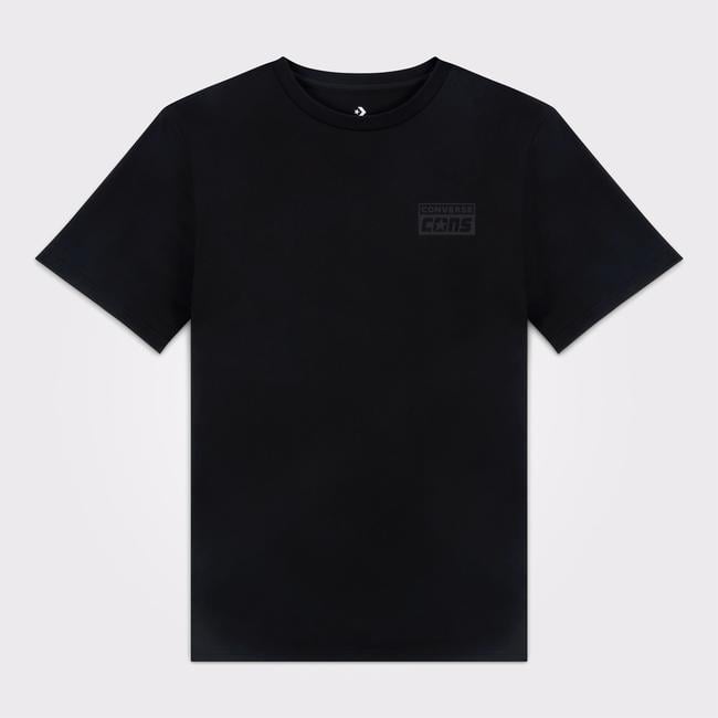  Converse Grafik Baskılı Erkek Siyah T-Shirt