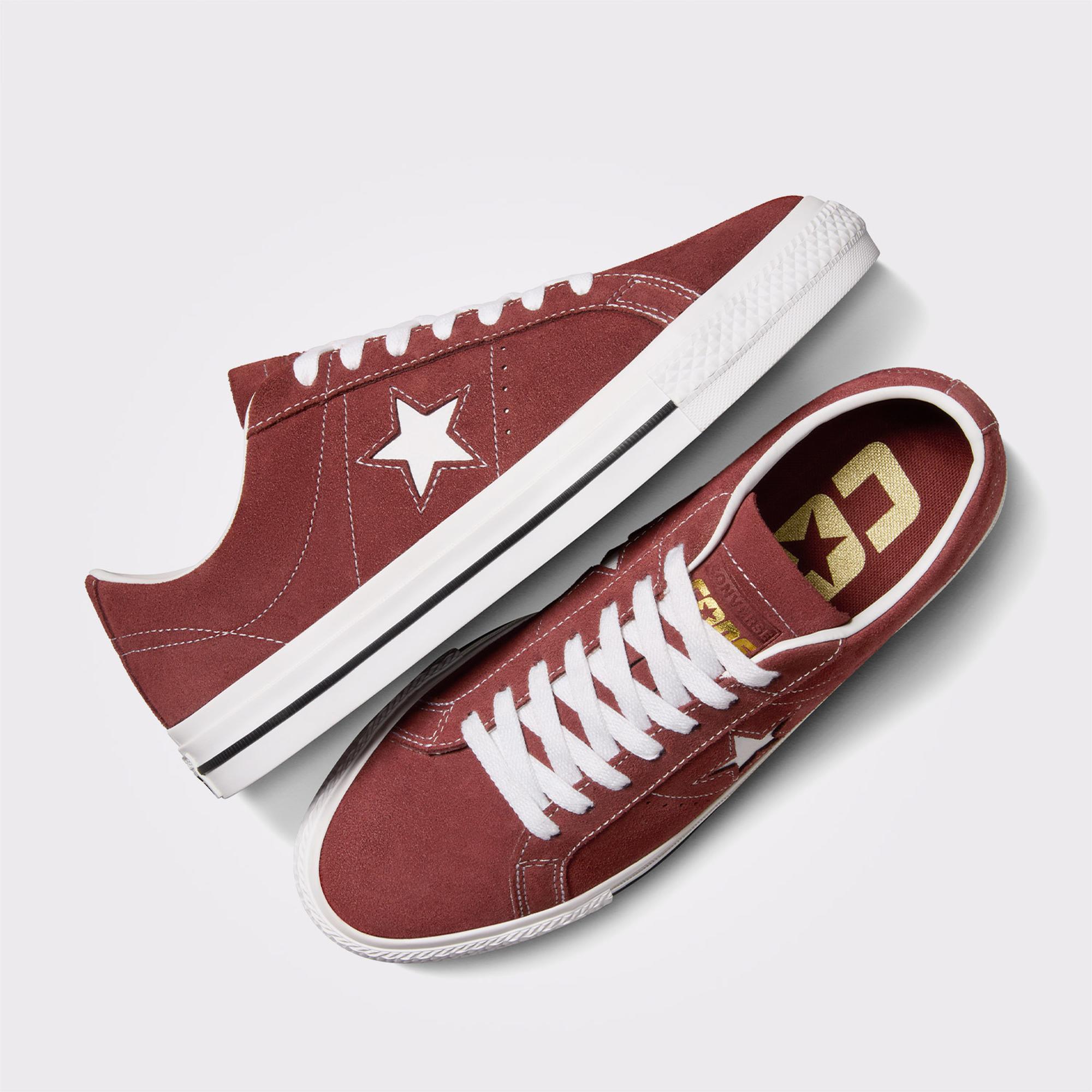 Converse Cons One Star Pro Unisex Bordo Sneaker