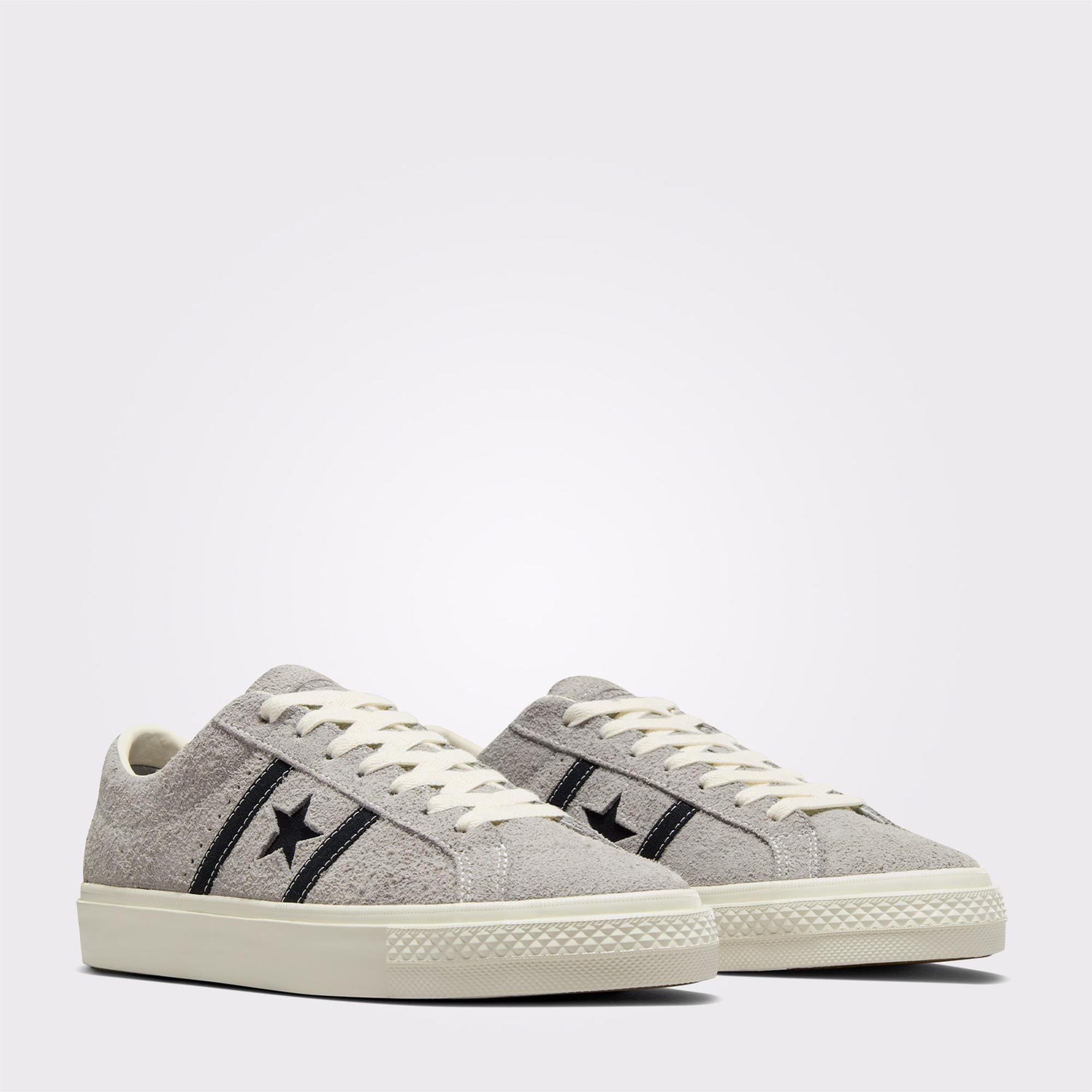 Converse One Star Academy Pro Unisex Gri Süet Sneaker