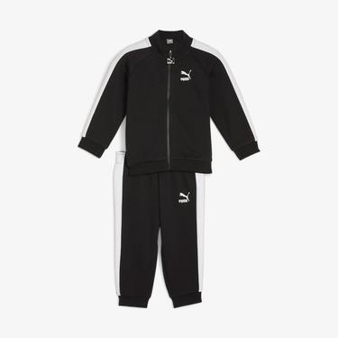  Puma Minicats T7 iconic Suit Bebek Siyah Eşofman Takımı
