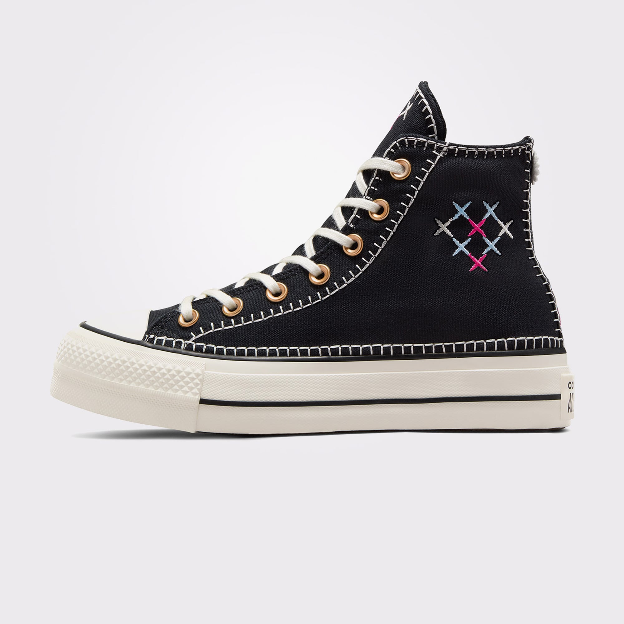 Converse Chuck Taylor All Star Lift Kadın Siyah Platform Sneaker - Görsel 3