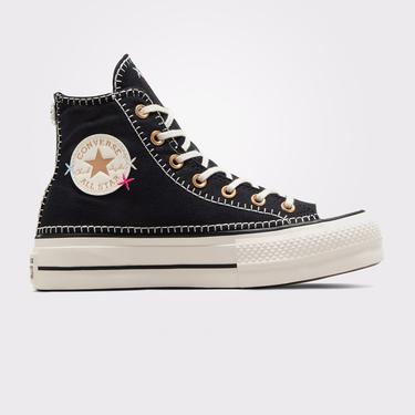  Converse Chuck Taylor All Star Lift Kadın Siyah Platform Sneaker