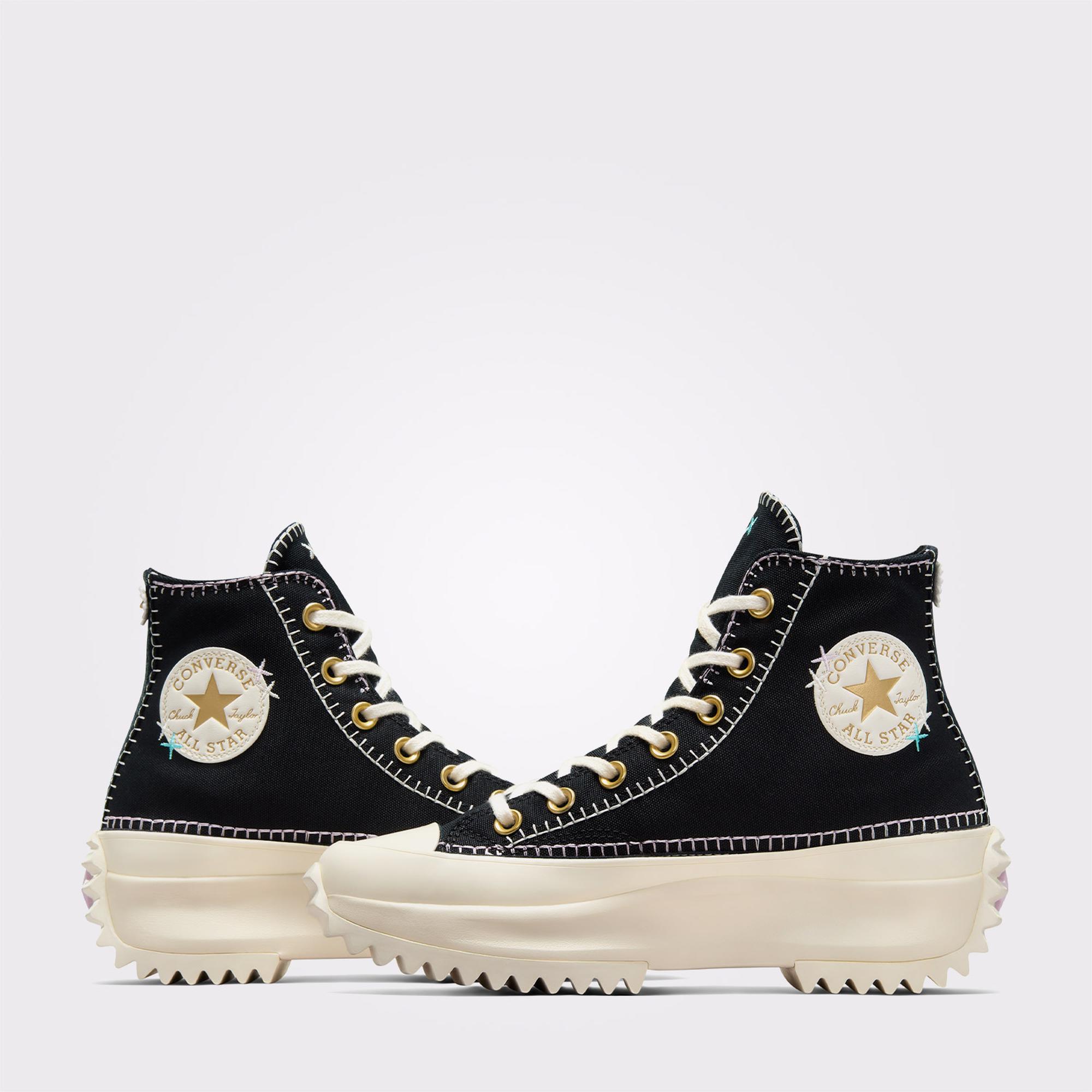 Converse Run Star Hike Unisex Siyah Platform Sneaker