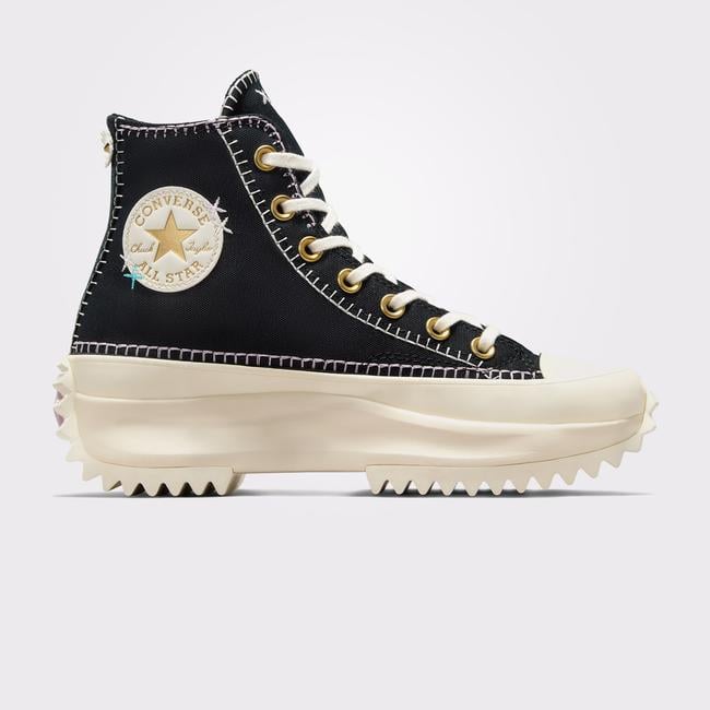  Converse Run Star Hike Unisex Siyah Platform Sneaker