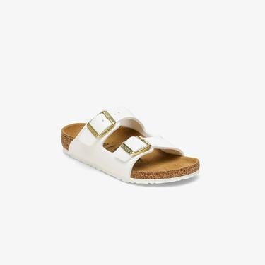  Birkenstock Arizona Bf Patent Çocuk Beyaz Terlik
