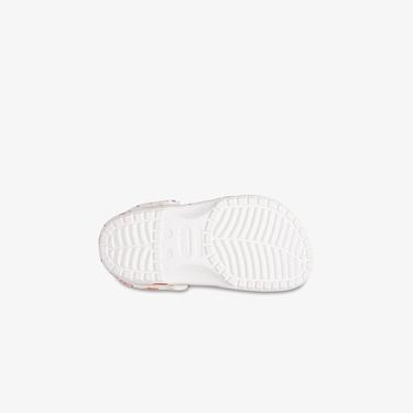  Crocs Classic Character Print K Çocuk Beyaz Terlik