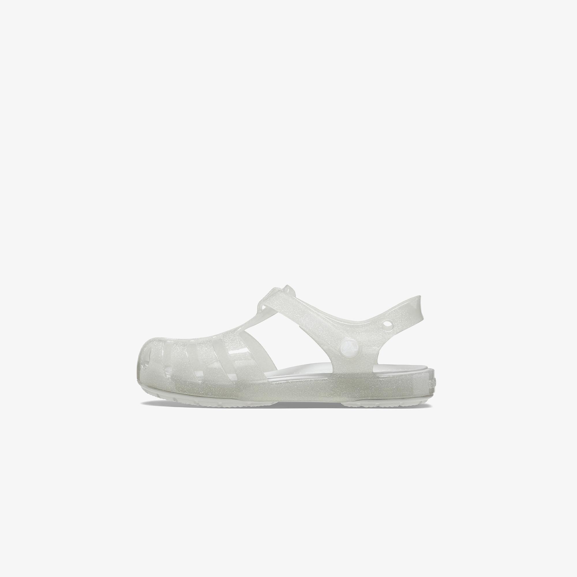 Crocs Isabella Glitter T Bebek Gri Sandalet
