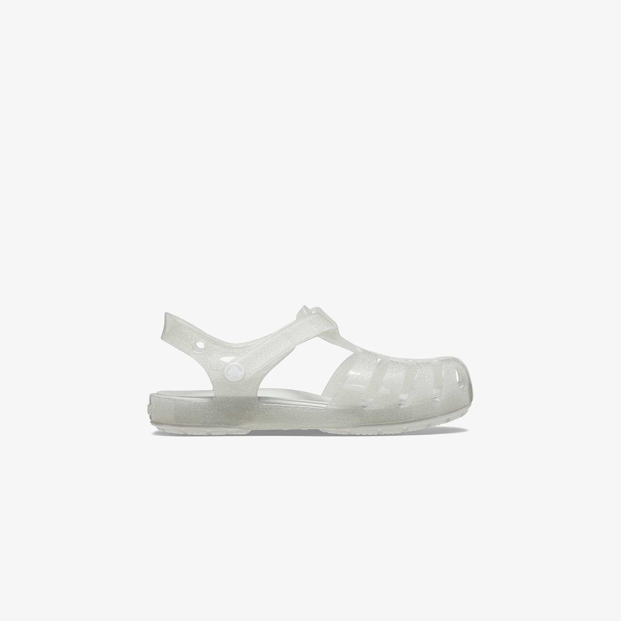 Crocs Isabella Glitter T Bebek Gri Sandalet