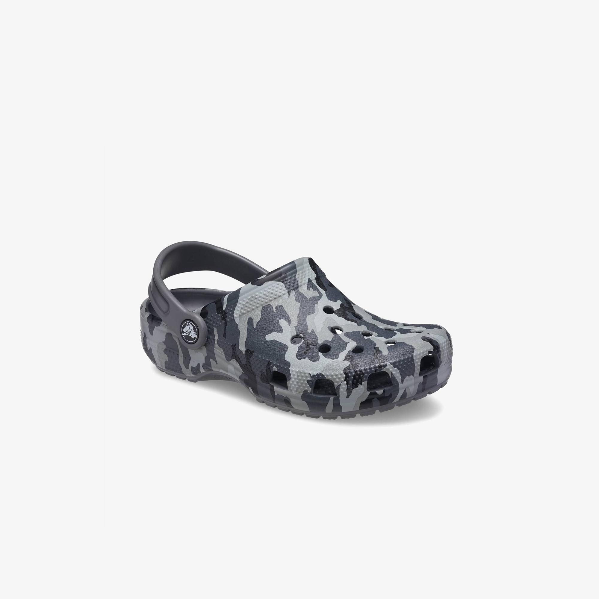 Crocs Classic Camo K Çocuk Siyah Terlik