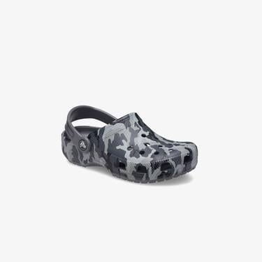  Crocs Classic Camo K Çocuk Siyah Terlik