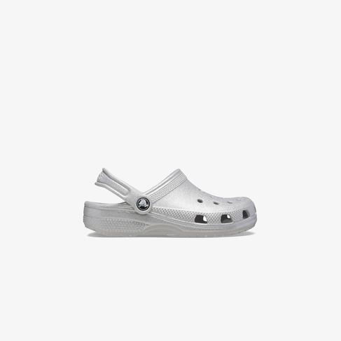  Crocs Classic Glitter K Çocuk Gri Terlik