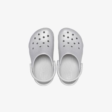  Crocs Classic Glitter K Çocuk Gri Terlik
