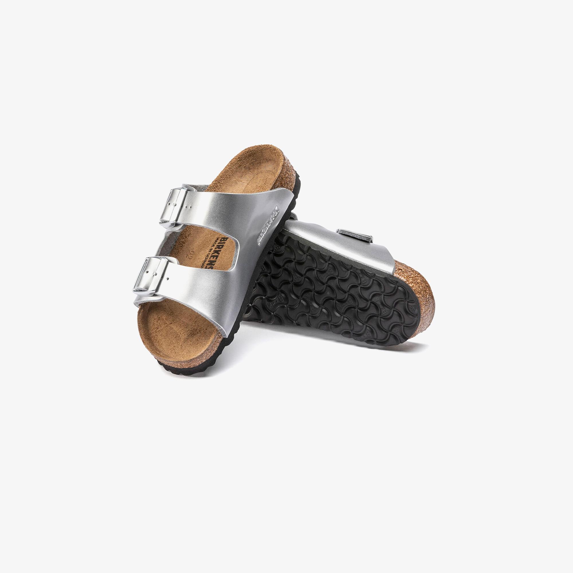 Birkenstock Arizona Bf Electric Metallic Çocuk Gri Terlik