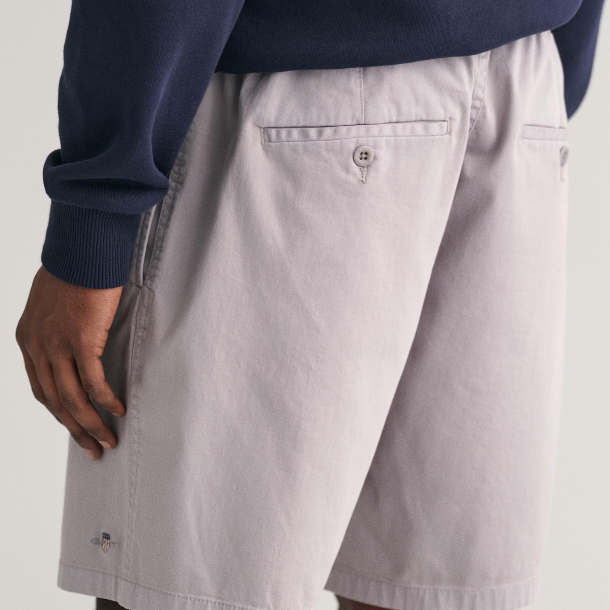 GANT Erkek Gri Regular Fit Şort