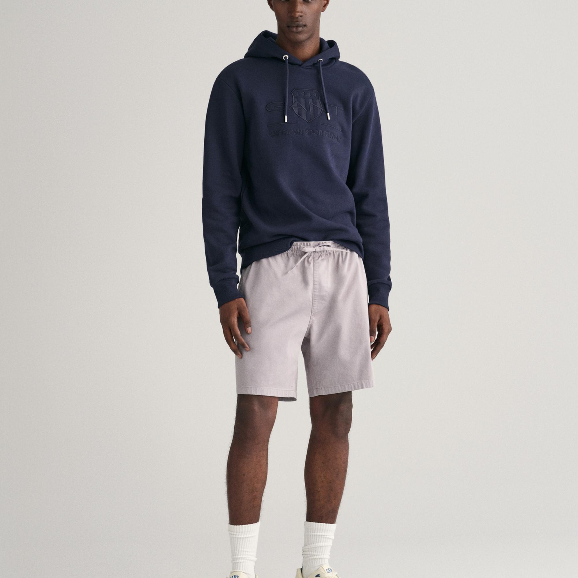 GANT Erkek Gri Regular Fit Şort