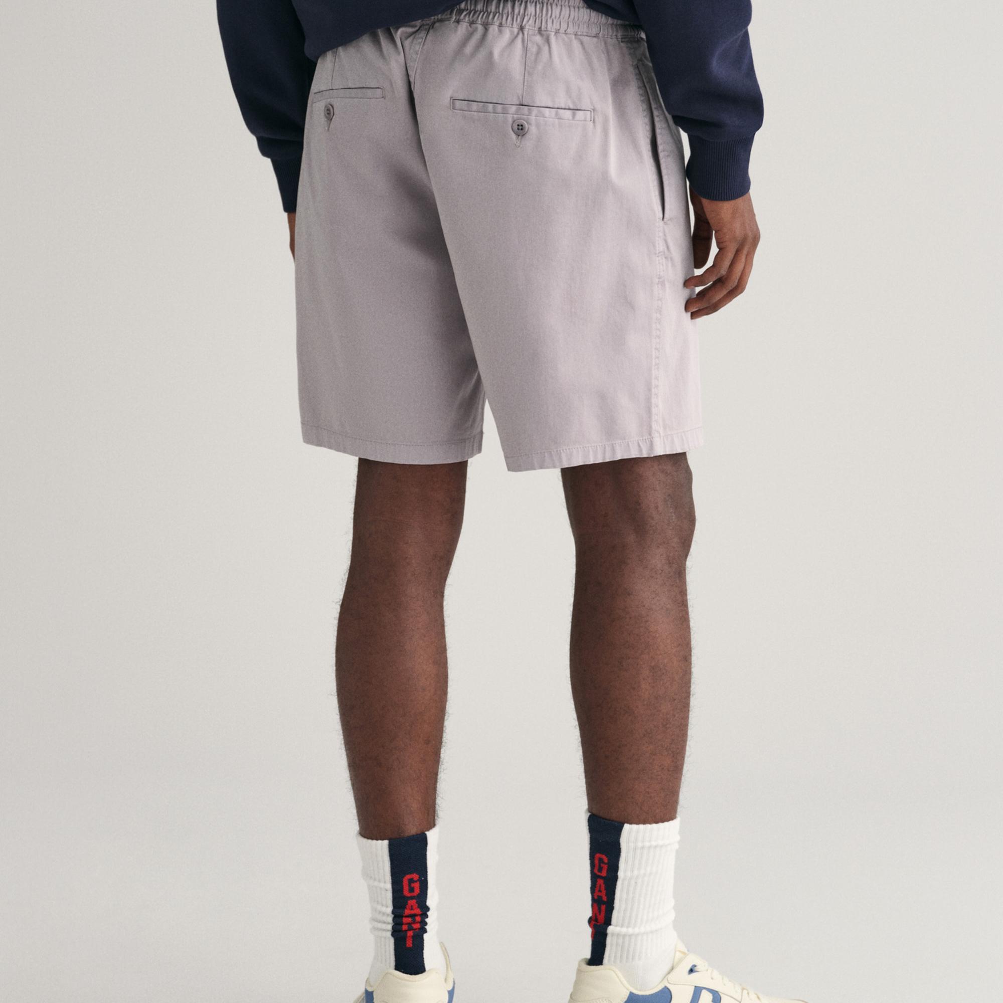 GANT Erkek Gri Regular Fit Şort