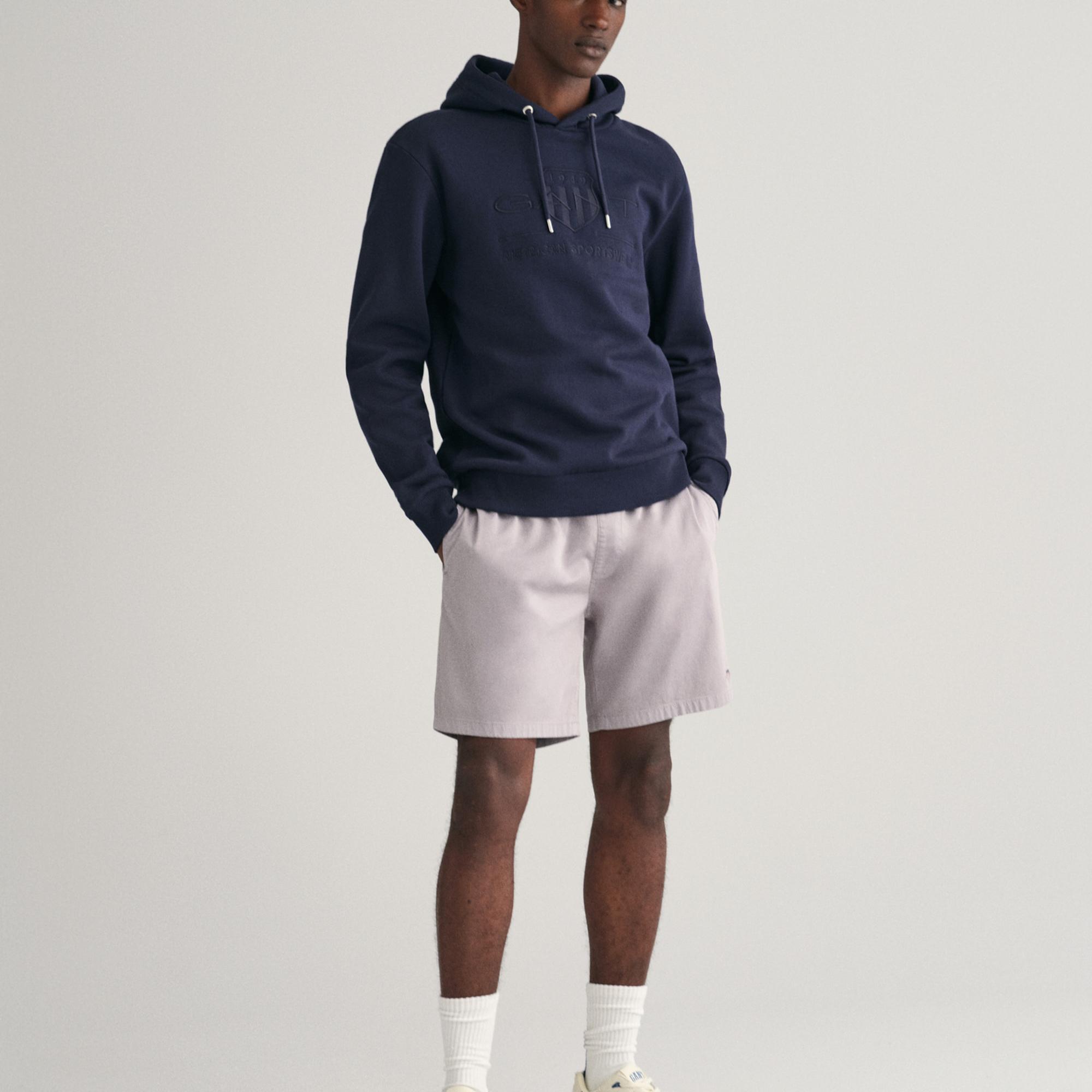 GANT Erkek Gri Regular Fit Şort