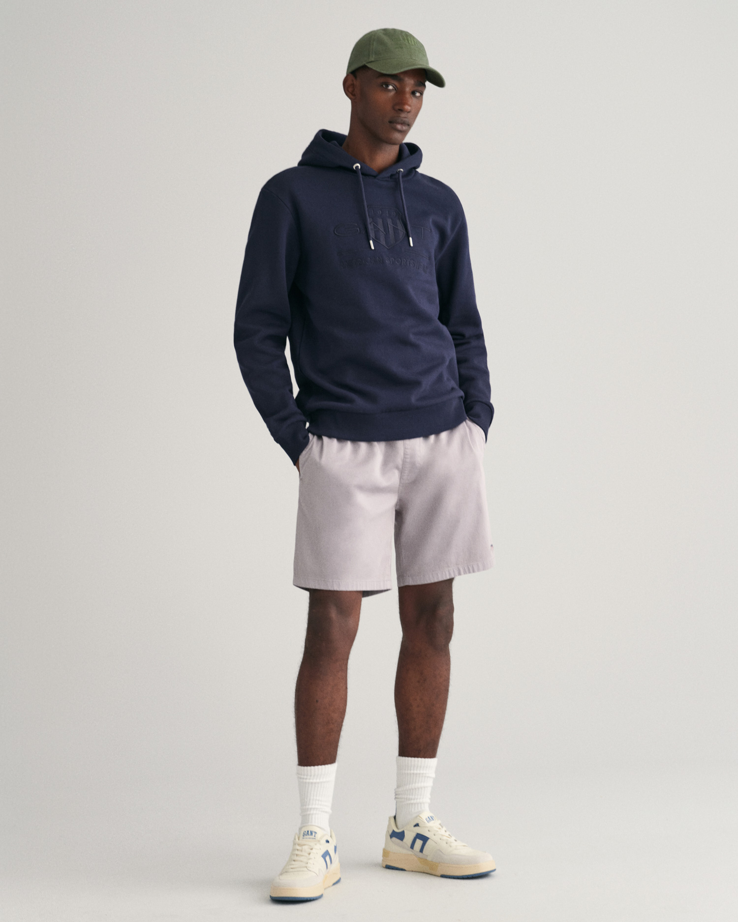  GANT Erkek Gri Regular Fit Şort