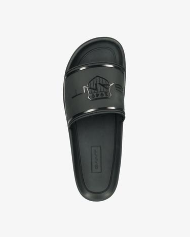  GANT Erkek Siyah Logolu Terlik