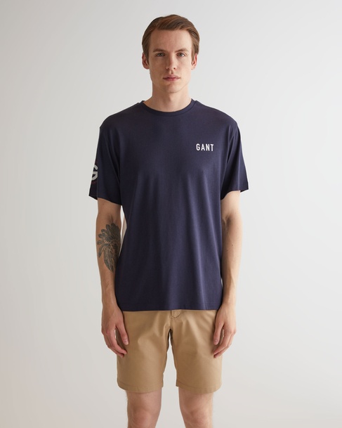  GANT Erkek Lacivert Regular Fit T-Shirt