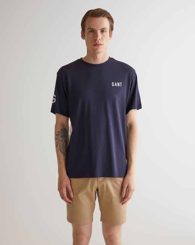  GANT Erkek Lacivert Regular Fit T-Shirt