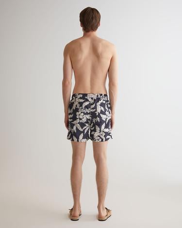  GANT Erkek Lacivert Regular Fit Desenli Mayo Şort