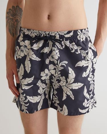  GANT Erkek Lacivert Regular Fit Desenli Mayo Şort
