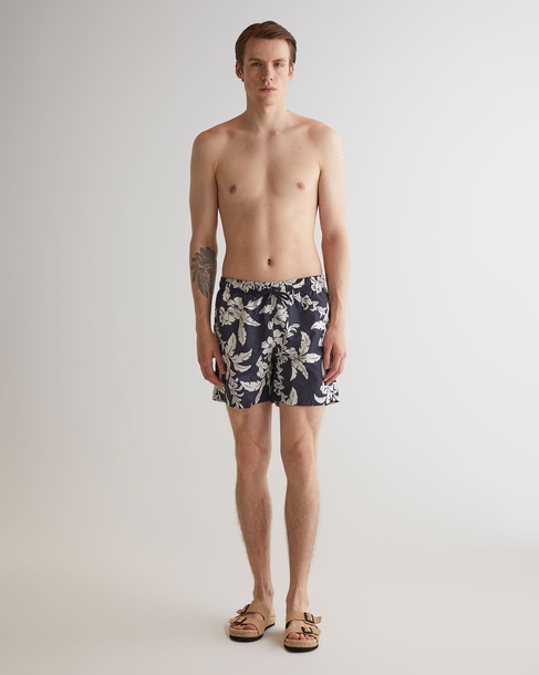  GANT Erkek Lacivert Regular Fit Desenli Mayo Şort